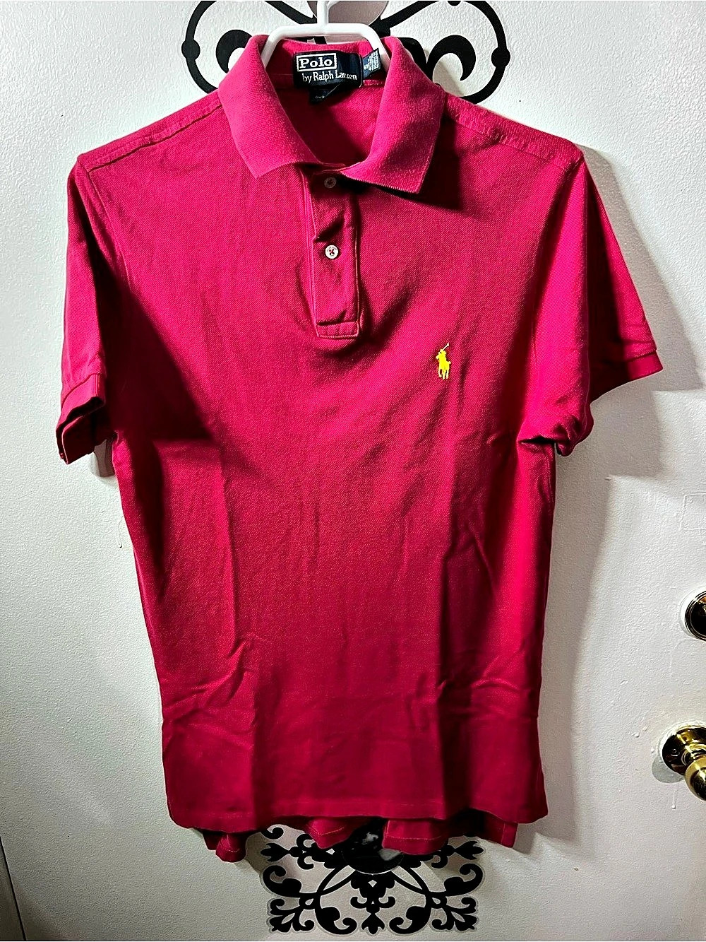 Polo Ralph Lauren Custom Slim Fit Cotton Mesh Polo Shirt Pink Medium